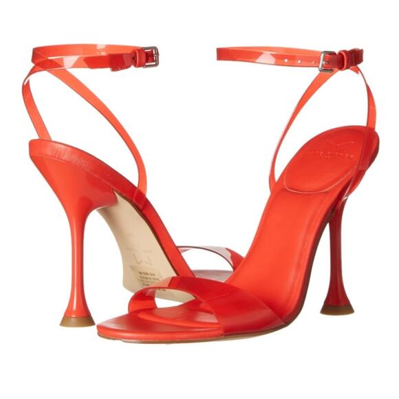 #MARC FISHER Calisty Heels Red Size 8.5 NEW - Picture 1 of 11